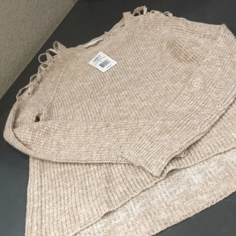 Cloud Chaser cotton acrylic soft sweater L